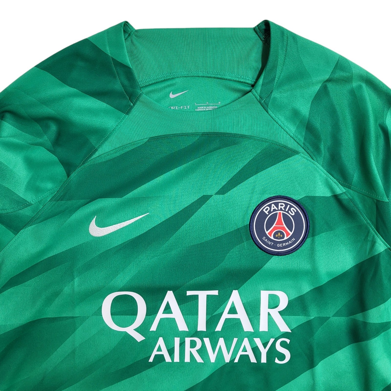 Nike Paris Saint Germain Green Training Football Shirt UK Men's Size L