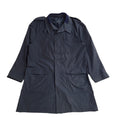 C&A Navy Blue 70s Button Vintage Overcoat Uk Men's Size Large