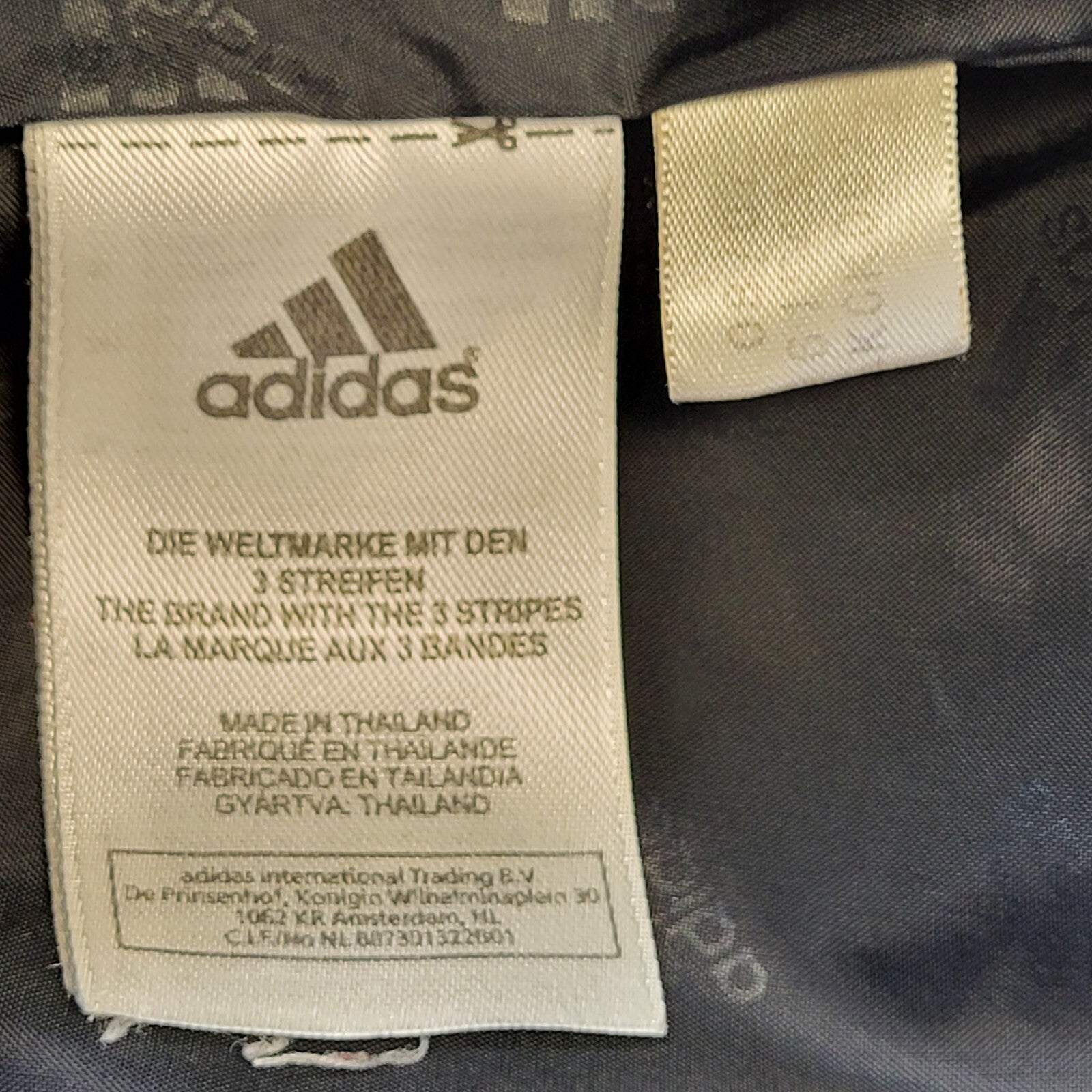 Adidas Y2K Vintage Black & White Zipped Up Sports Jacket Women's Size 16