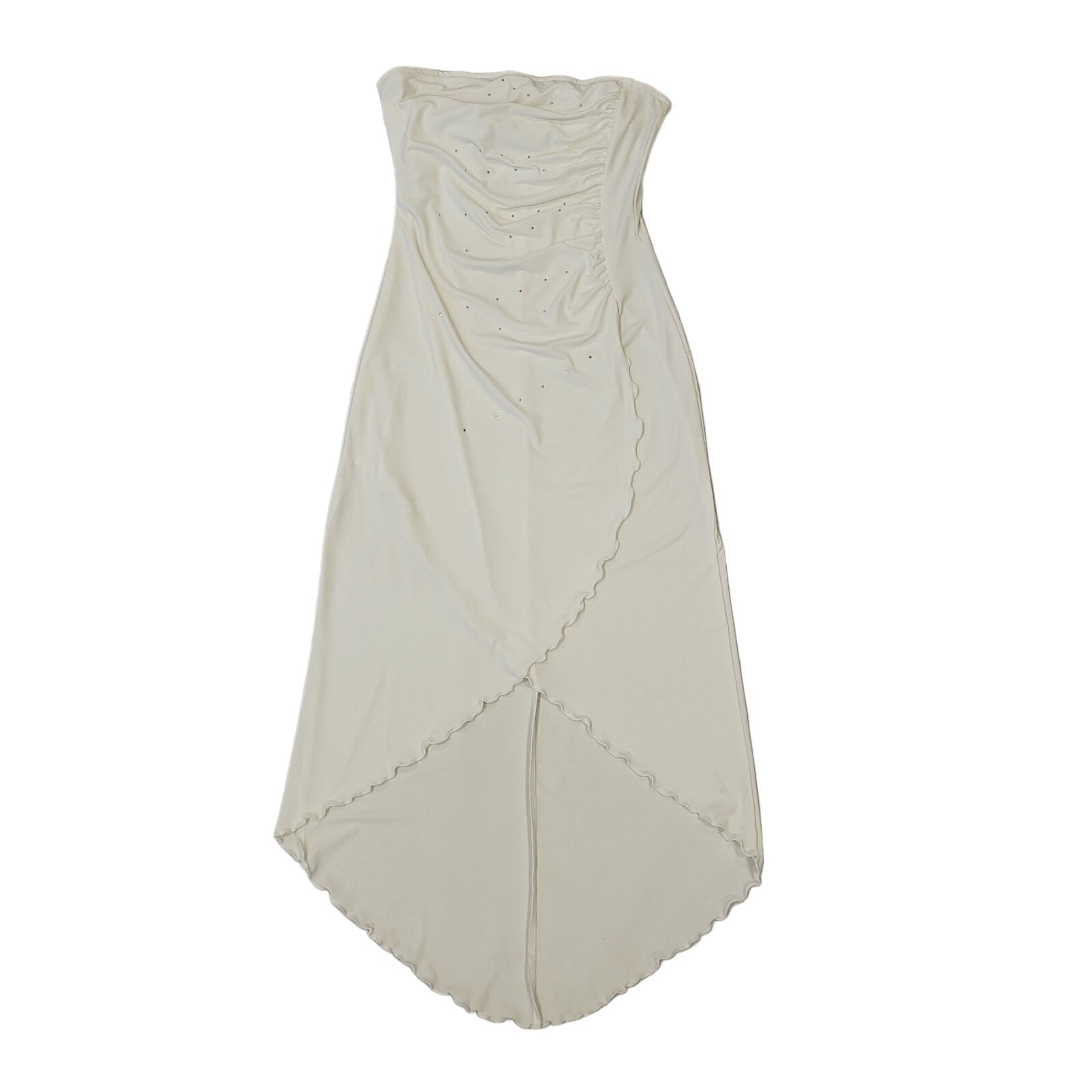 Rebecca Vintage 90s White Sleeveless Dress Uk Women's Size 8-10