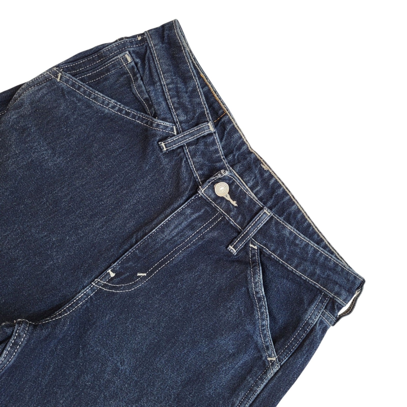 Levi's Jeans Dark Blue Tapered Leg Denim Uk Women's Size M W29 L26