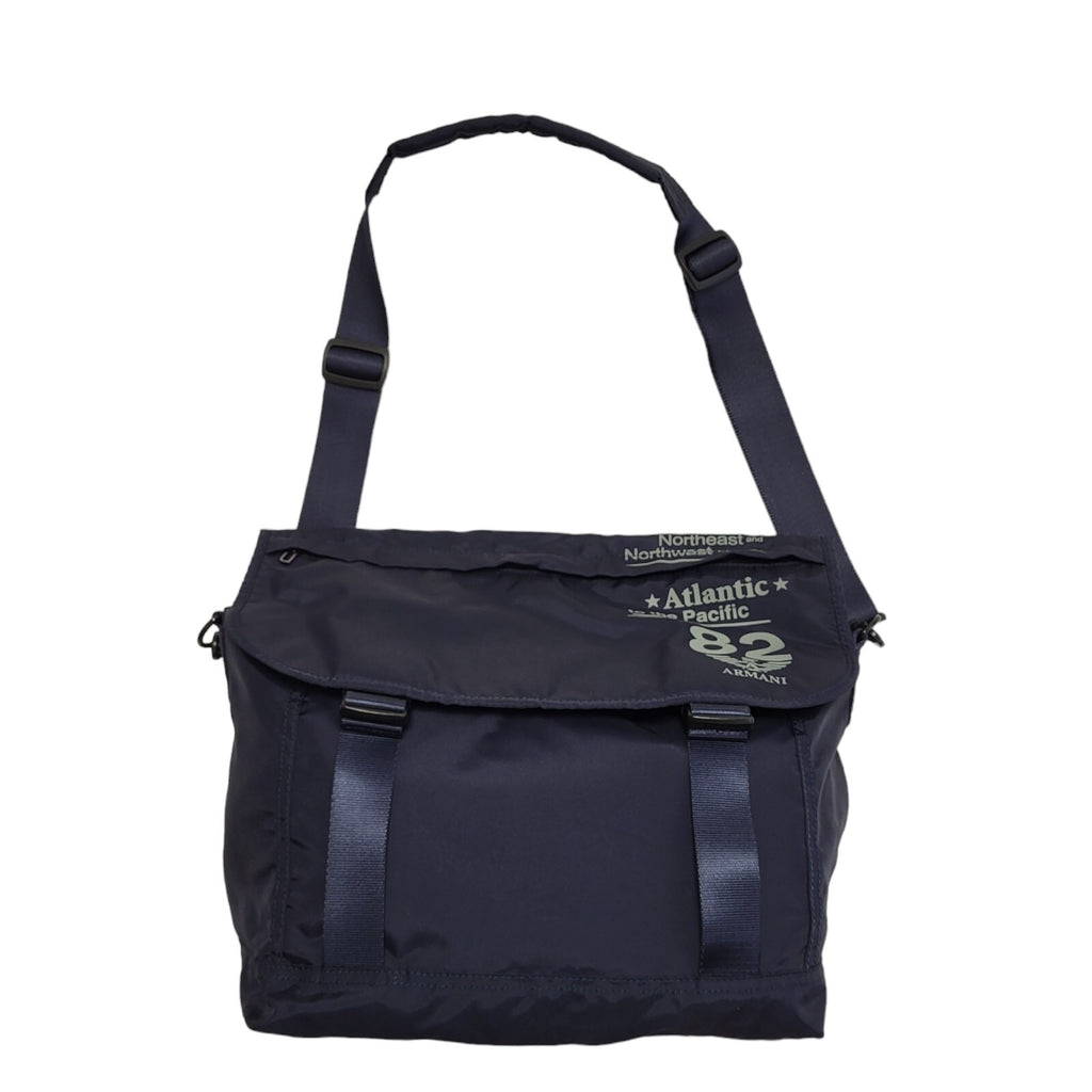Armani Junior Boys Blue Cross Body Bag 15" x 9"