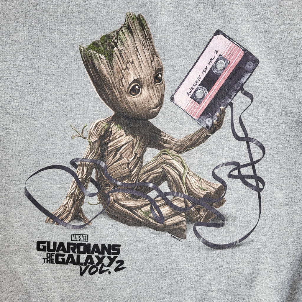 Marvel Vintage Y2K Groot Grey Sweatshirt Uk Men's Size XL