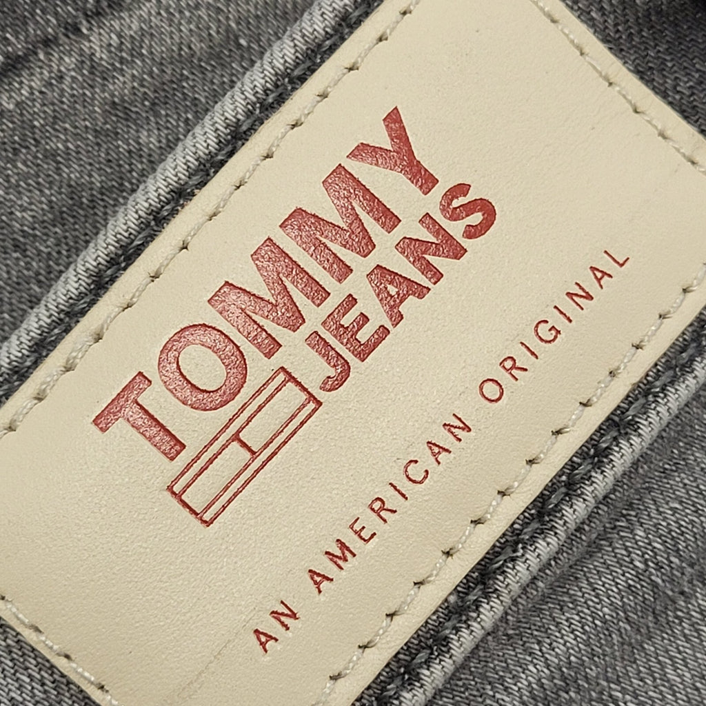 Tommy Hilfiger Vintage 90's Grey Short Denim Skirt Womens UK 6-8 W25