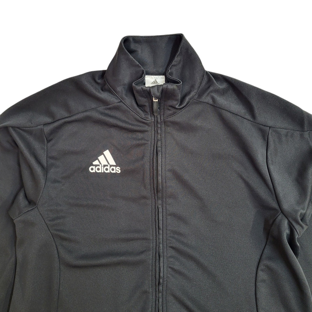 Adidas Black Full Zip Sports Modern Tracksuit Top Jacket UK Men's Size M