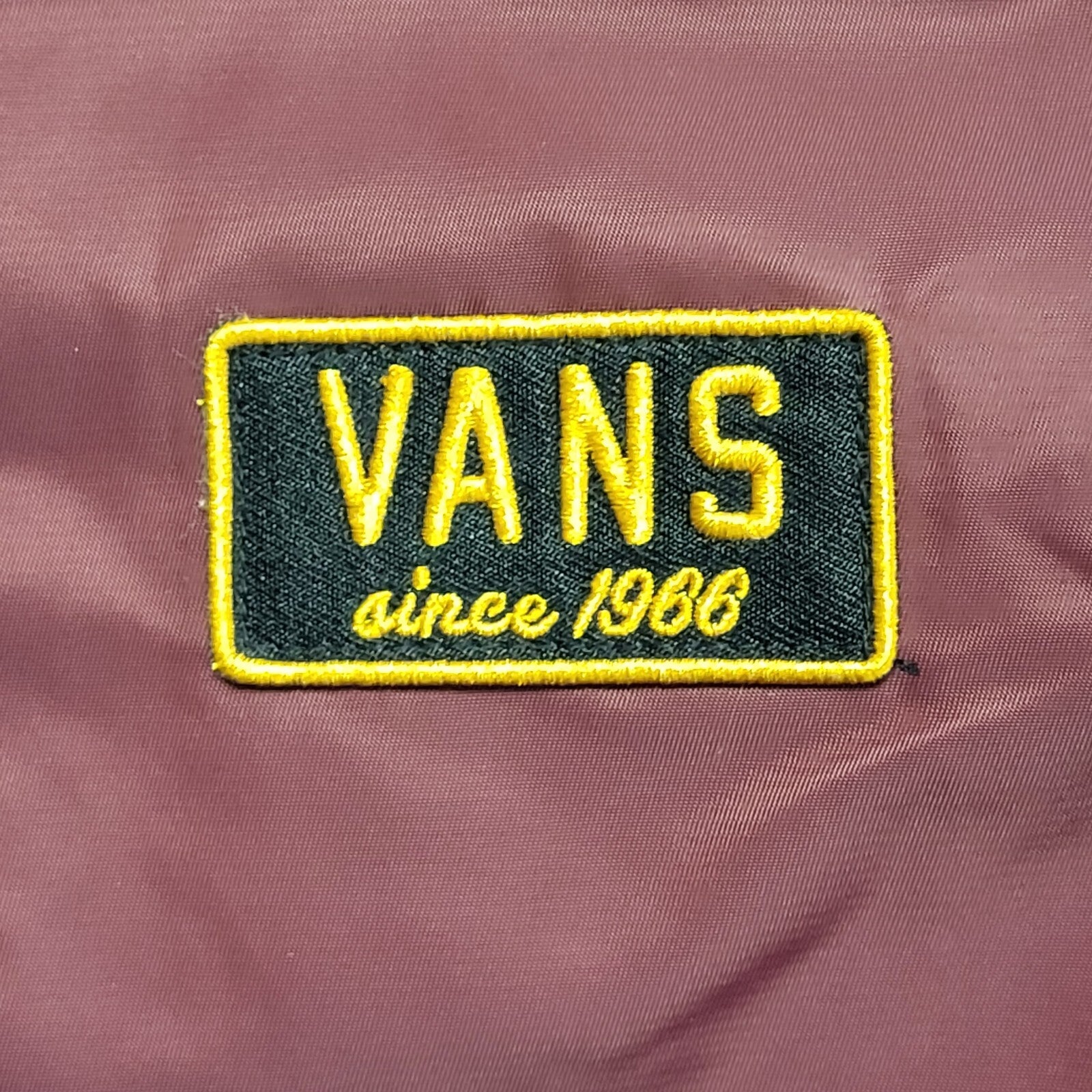 Vans Burgundy Y2k Zipped Bomber Jacket Uk Women's Size Small