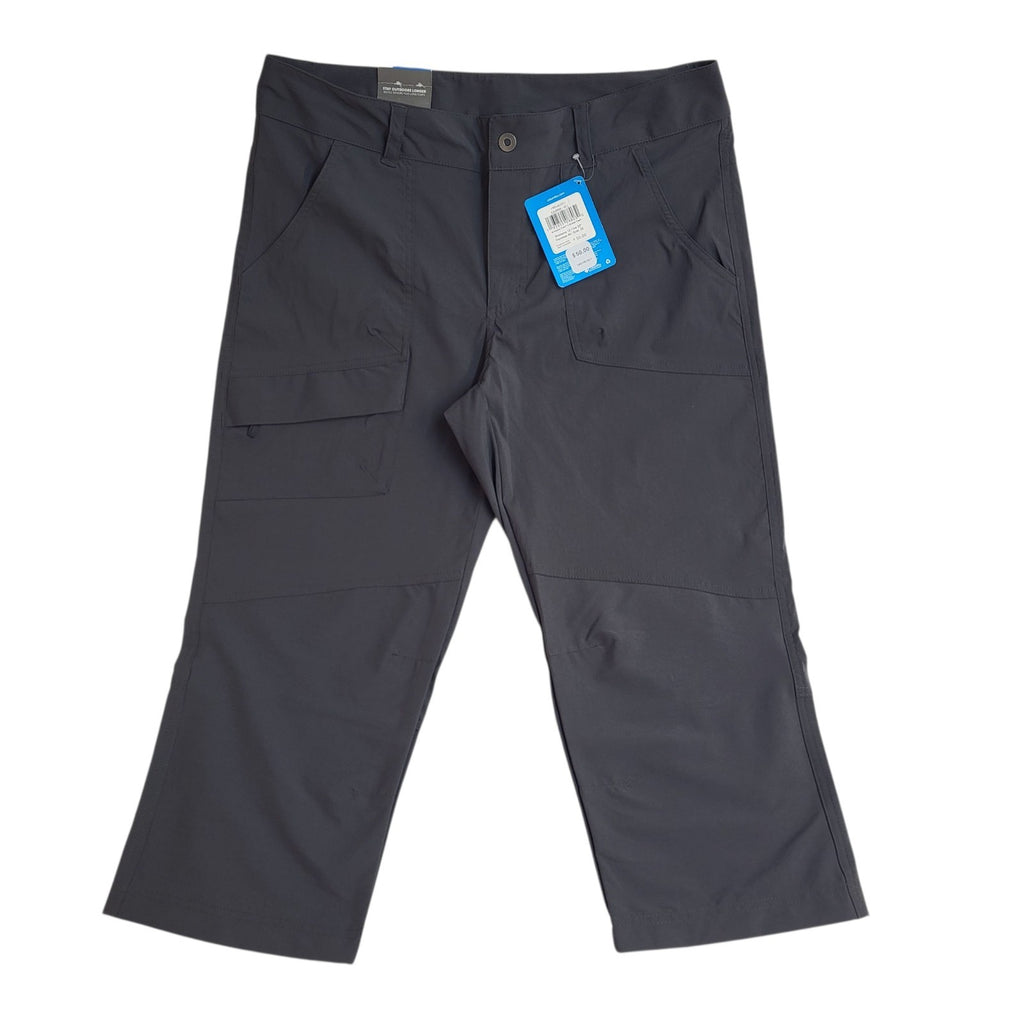 Columbia Y2K Grey Capri 3/4 Hiking Trousers Women's Bnwt Size 14-16 W34 L22