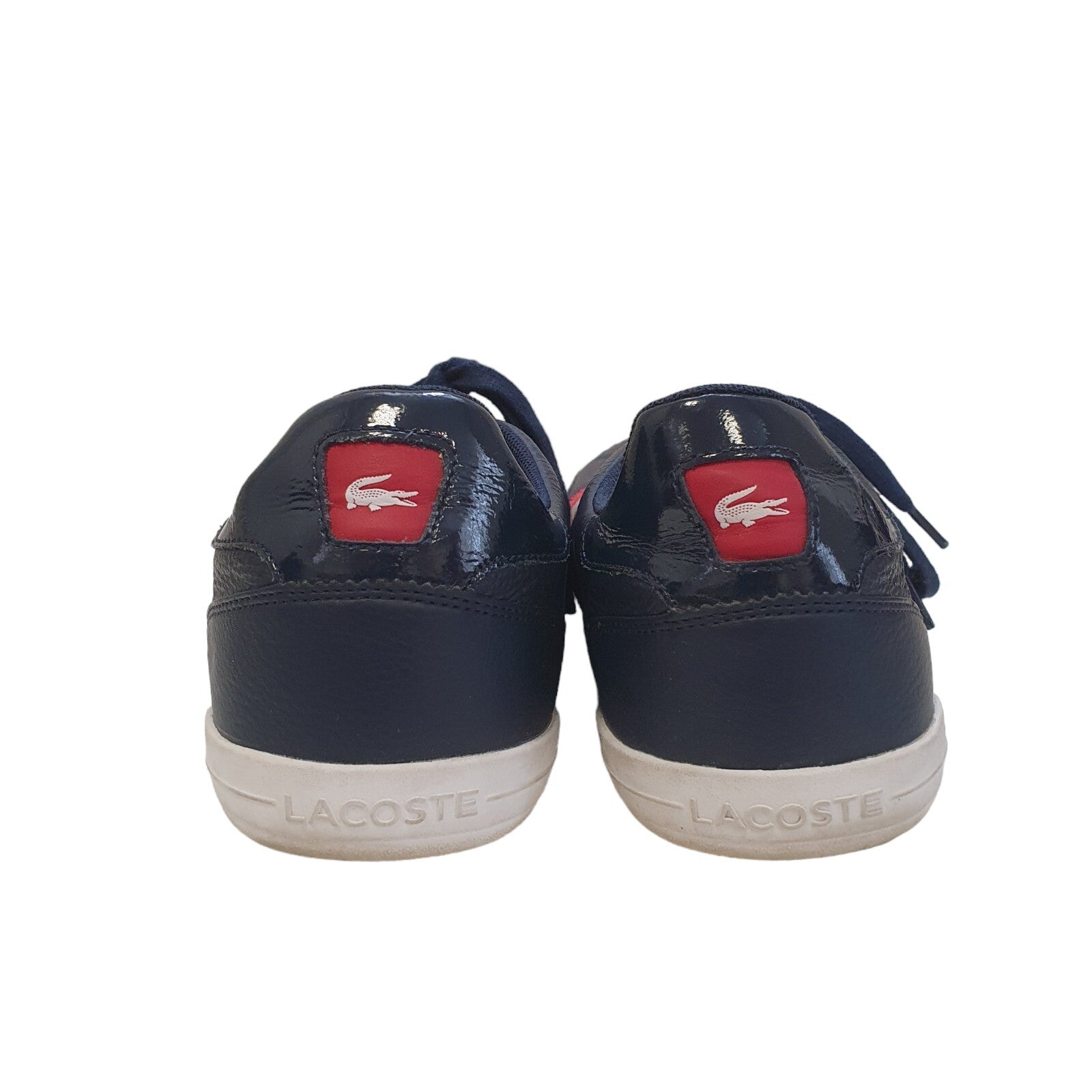 Lacoste Giron SLX  Navy Blue Leather Fabric Men's Trainers Uk 10 Eu 44.5