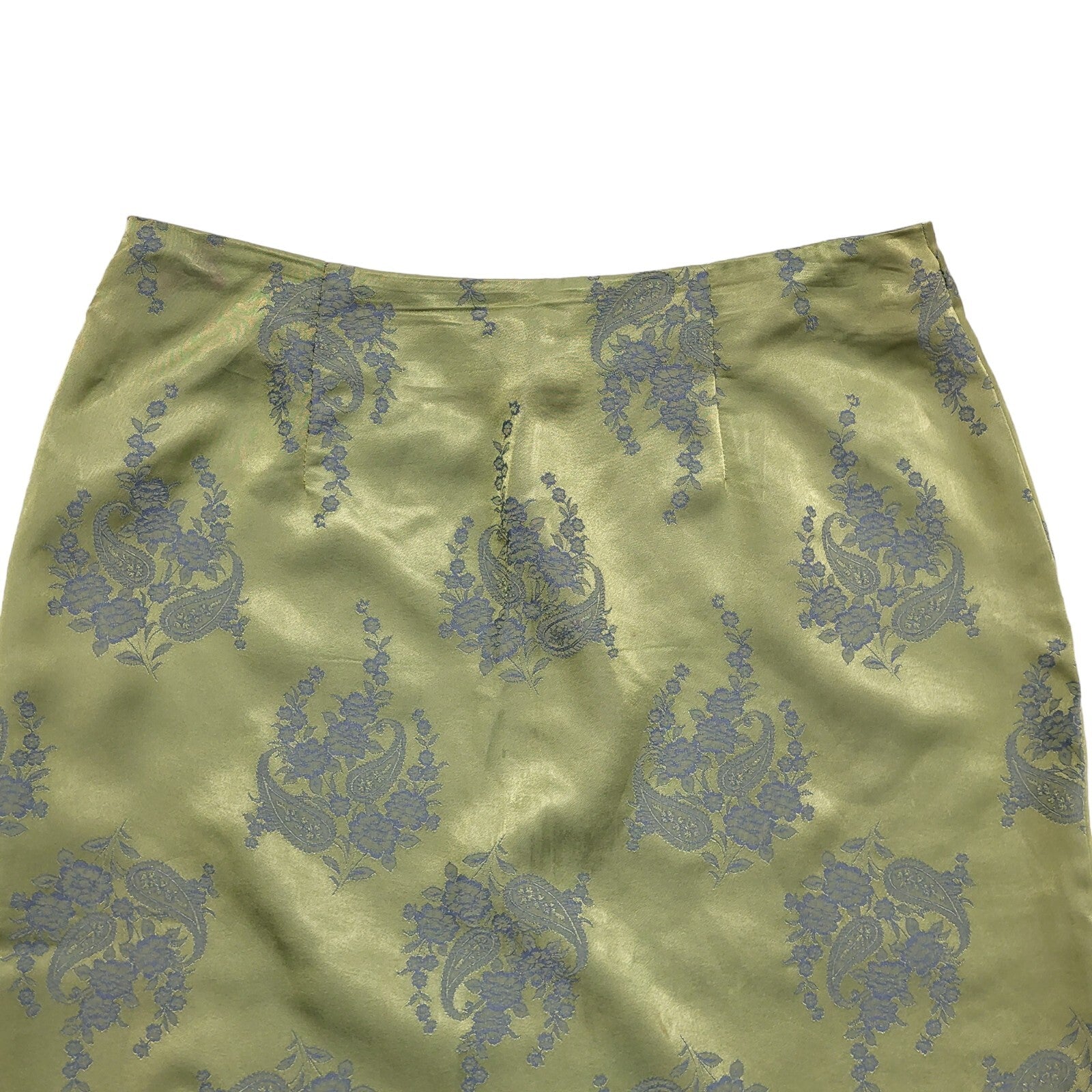 Florence & Fred Y2k Green Grey Floral Skirt Uk Women's Size 14