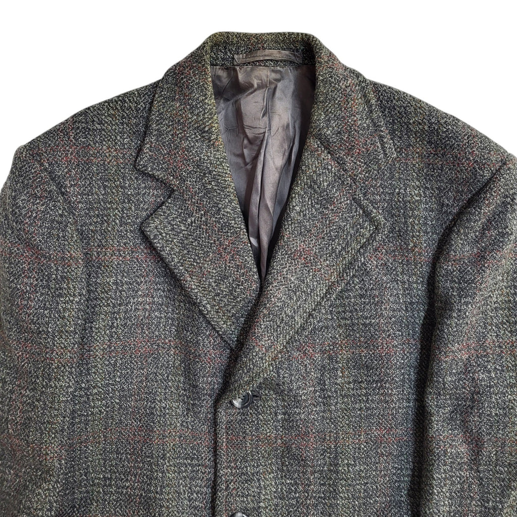 Withers Littlewood Grey 70s Button Vintage Overcoat Uk Men's Size Large