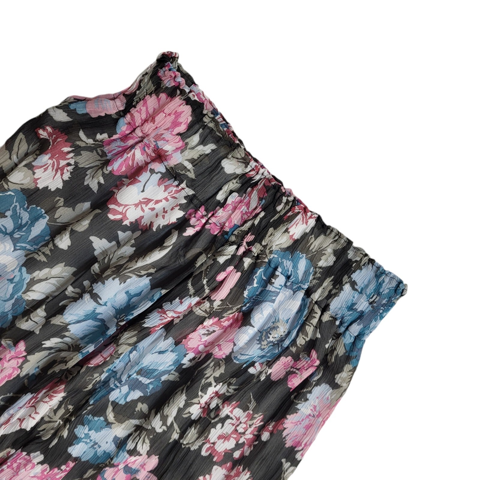 Massimo Dutti Multicoloured Floral Slit Skirt 90's Women's UK S W26