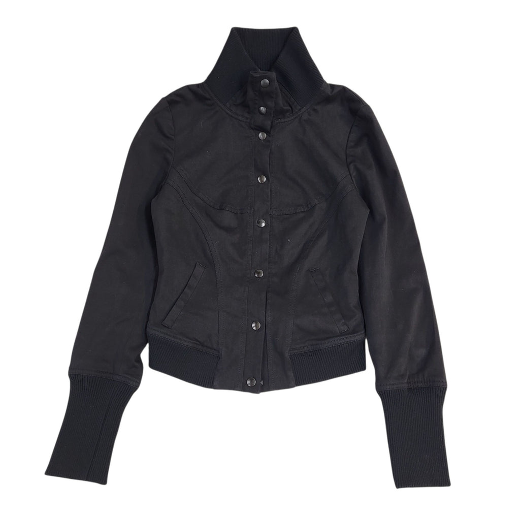 Max & Co Petite Black Snap Fasten Jacket UK Women's Size S