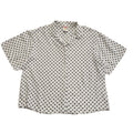 Clock House Vintage 90's White & Blue Polka Dot Womens Shirt UK Size 12