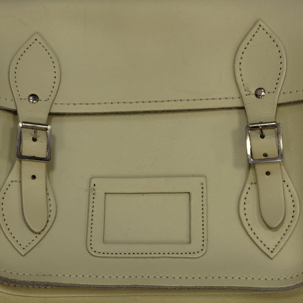 Zatchels Light Green Leather Pink Satchel Shoulder Bag Uk Women's 12" x 10"
