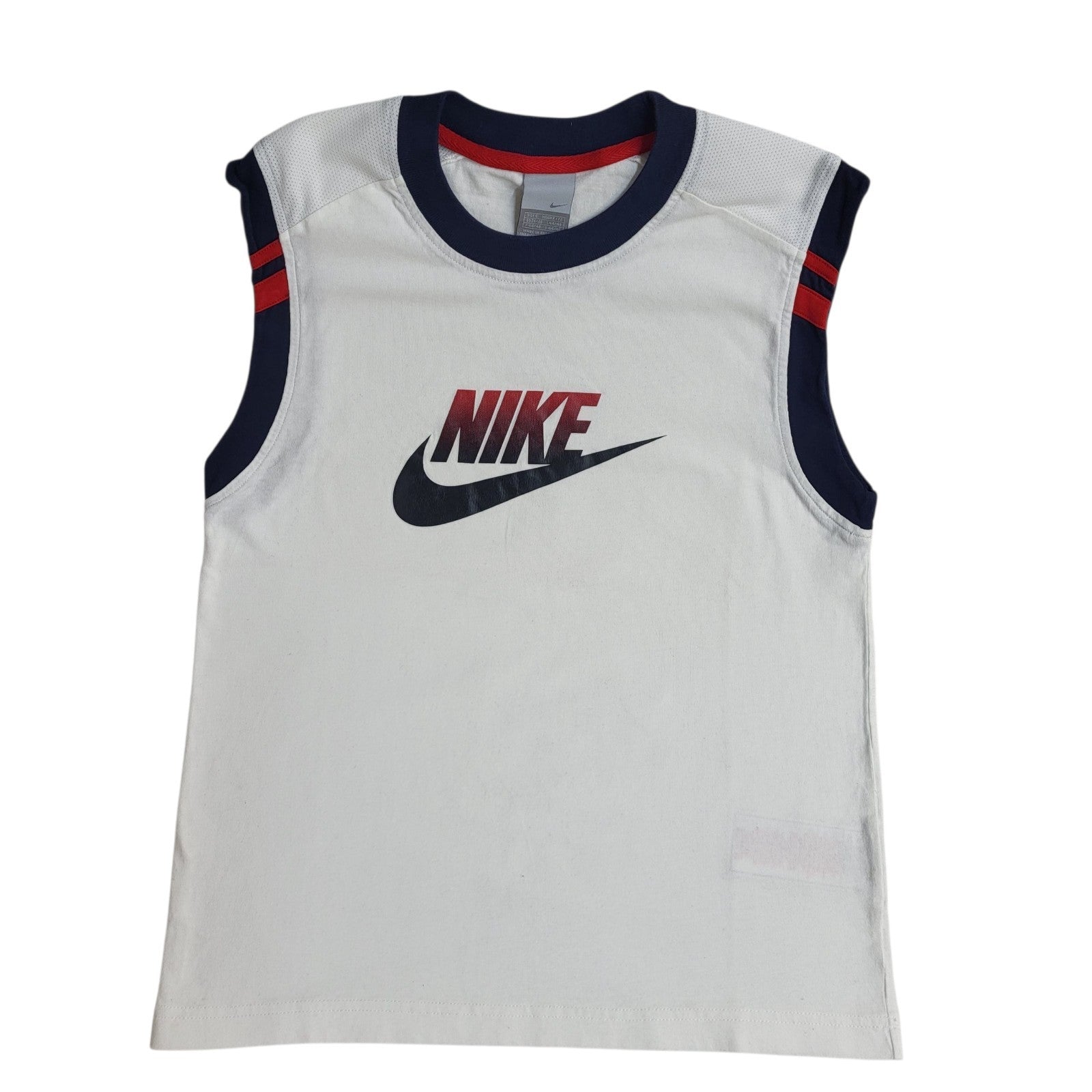 Nike Vest Top 90s Vintage White Women's UK Size S 8