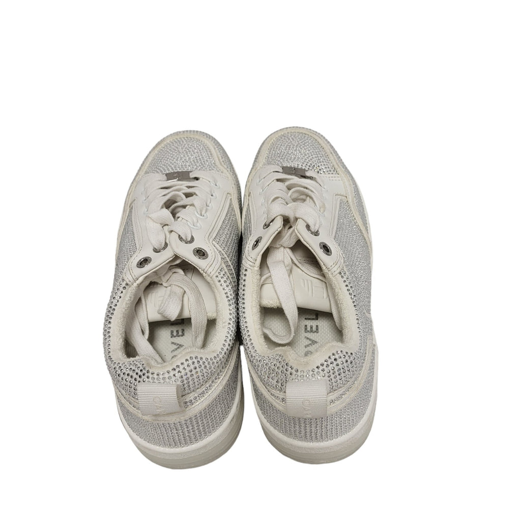 Carvela White Silver Embellished Casual Women's Trainers Uk 7 Eu 40