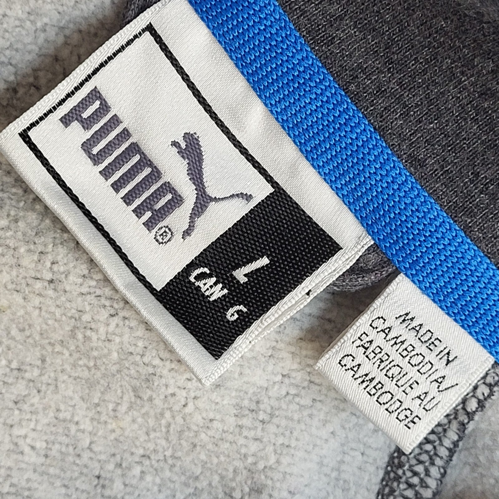 Puma Grey Vintage 90's Zipped  Sports Jacket UK Men's Size L