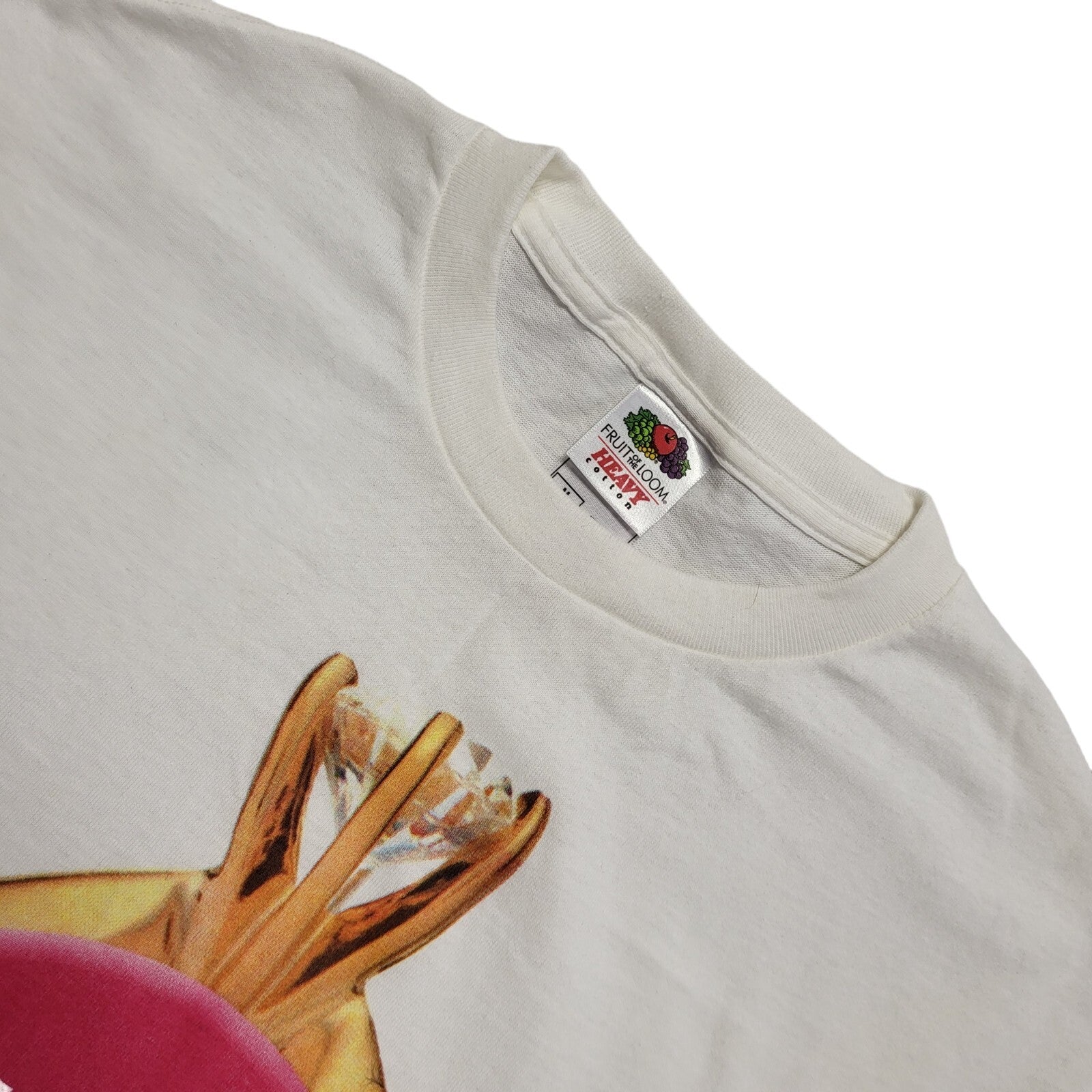 Fruit Of The Loom Vintage 80s White Short Sleeve T-Shirt Uk Men's Medium