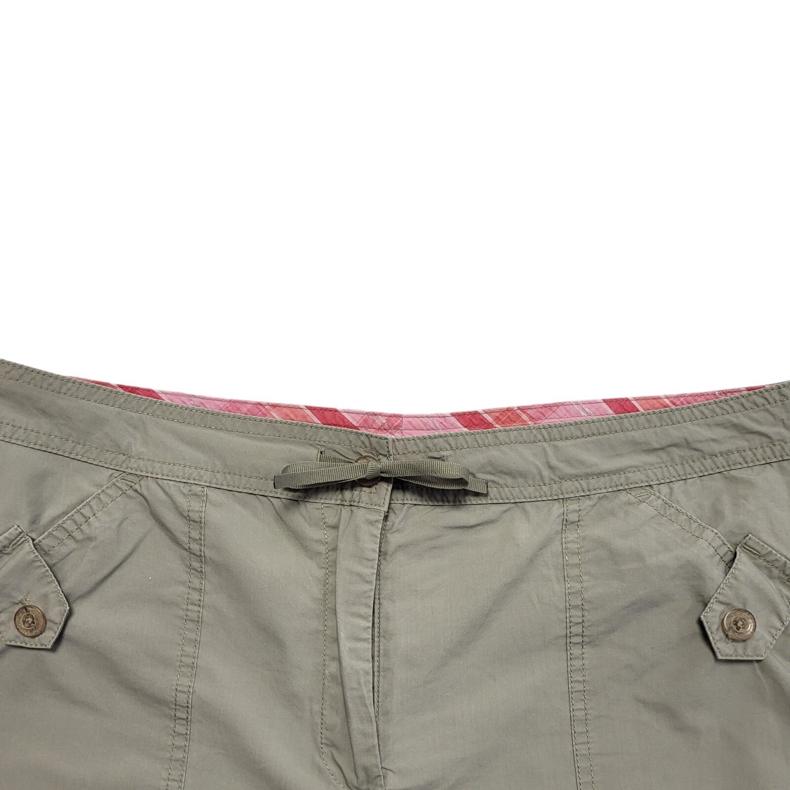 Ellesse Y2K Vintage Beige Sport Shorts Womens UK Size 12-14