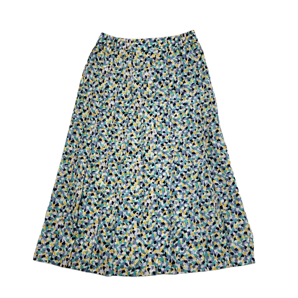 Lilet Paris Vintage 80's Multicoloured Retro Button Front Skirt Womens UK 12