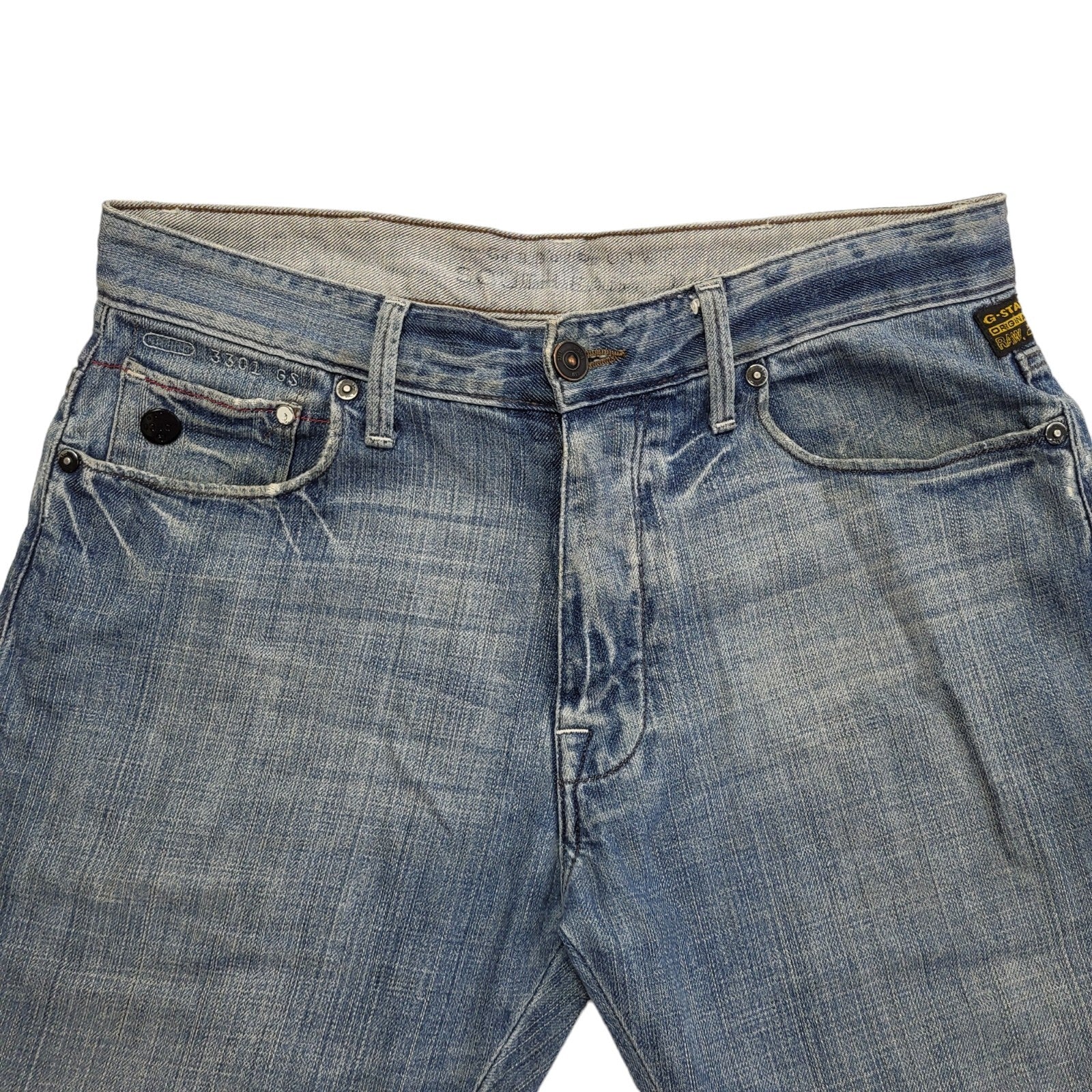 G-Star Vintage Y2K  Blue Straight Denim Jeans Uk Men's Size M W32 L32