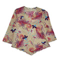 Dorothy Perkins Vintage 90s Beige & Pink Floral  Blouse BNWT Womens UK 16