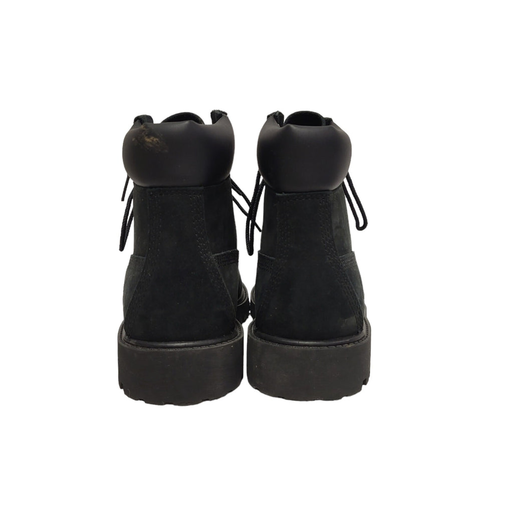 Timberland 6 Inch Premium Black Lace Up Leather Boots Uk 3