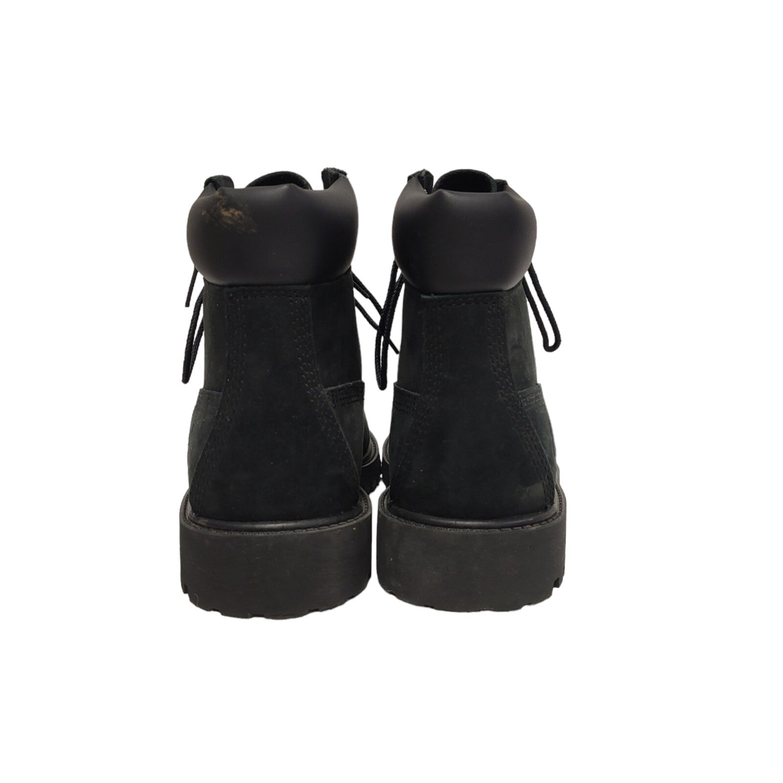Timberland 6 Inch Premium Black Lace Up Leather Boots Uk 3