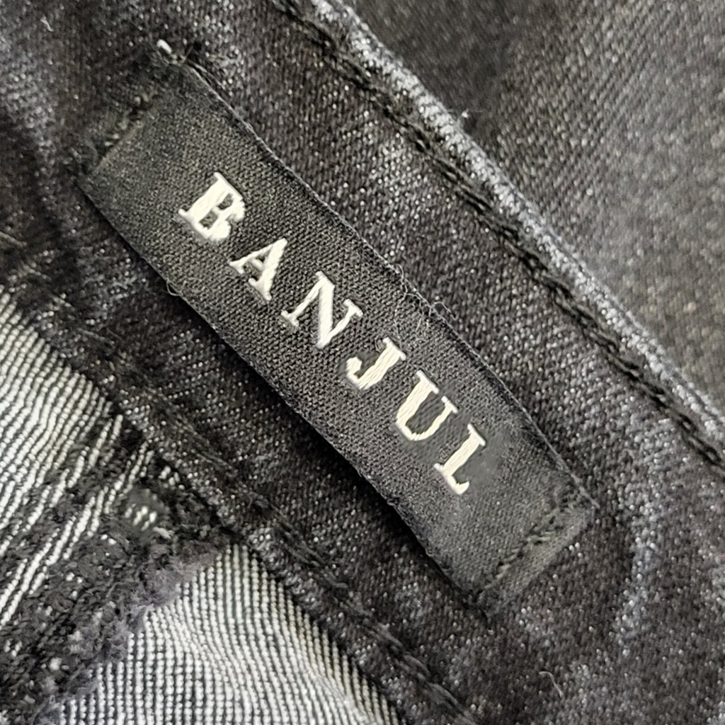 Banjul Y2K Black Flared Denim Jeans Uk Women's Size 10 W29 L28