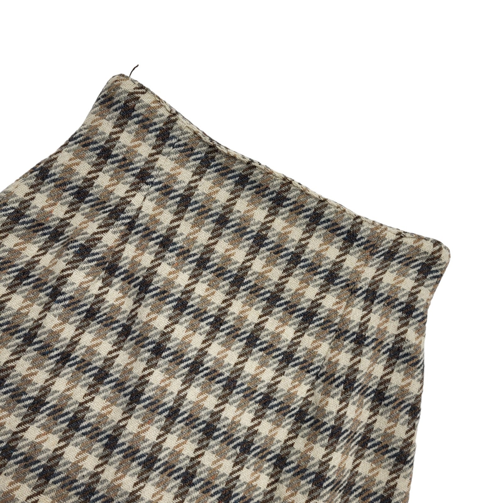 Dorothy Perkins 80s Vintage Beige Check Pencil Skirt Uk Women's Size 10 W28