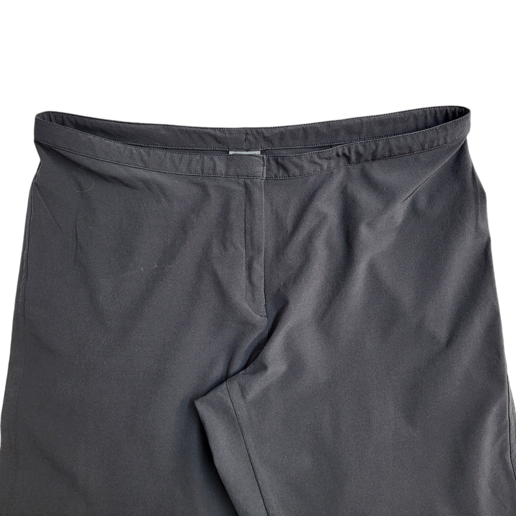 Nike Y2k Vintage Black Wide Leg Sports Trousers Uk Women's L W30 L24
