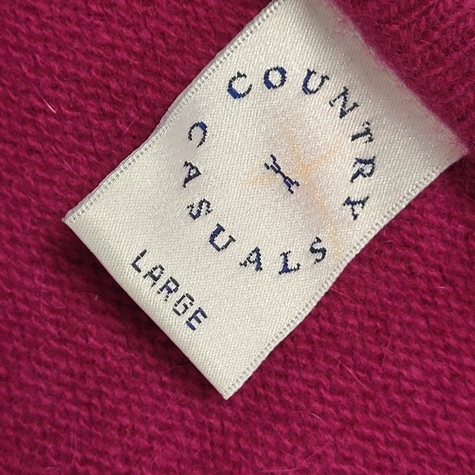 Country Casuals Vintage 80's Purple Button Cardigan UK Womens Size Large