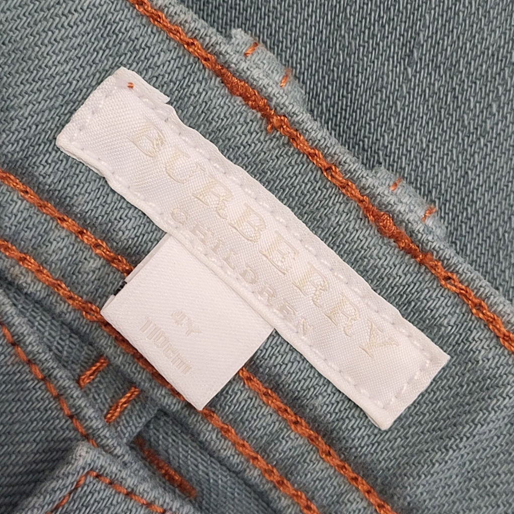 Burberry Vintage Y2K Green Skinny Jeans Girls Age 4 Years W20 L16