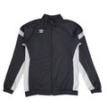 Umbro Black Full Zip Sports Modern Tracksuit Top Jacket UK Men's Size S