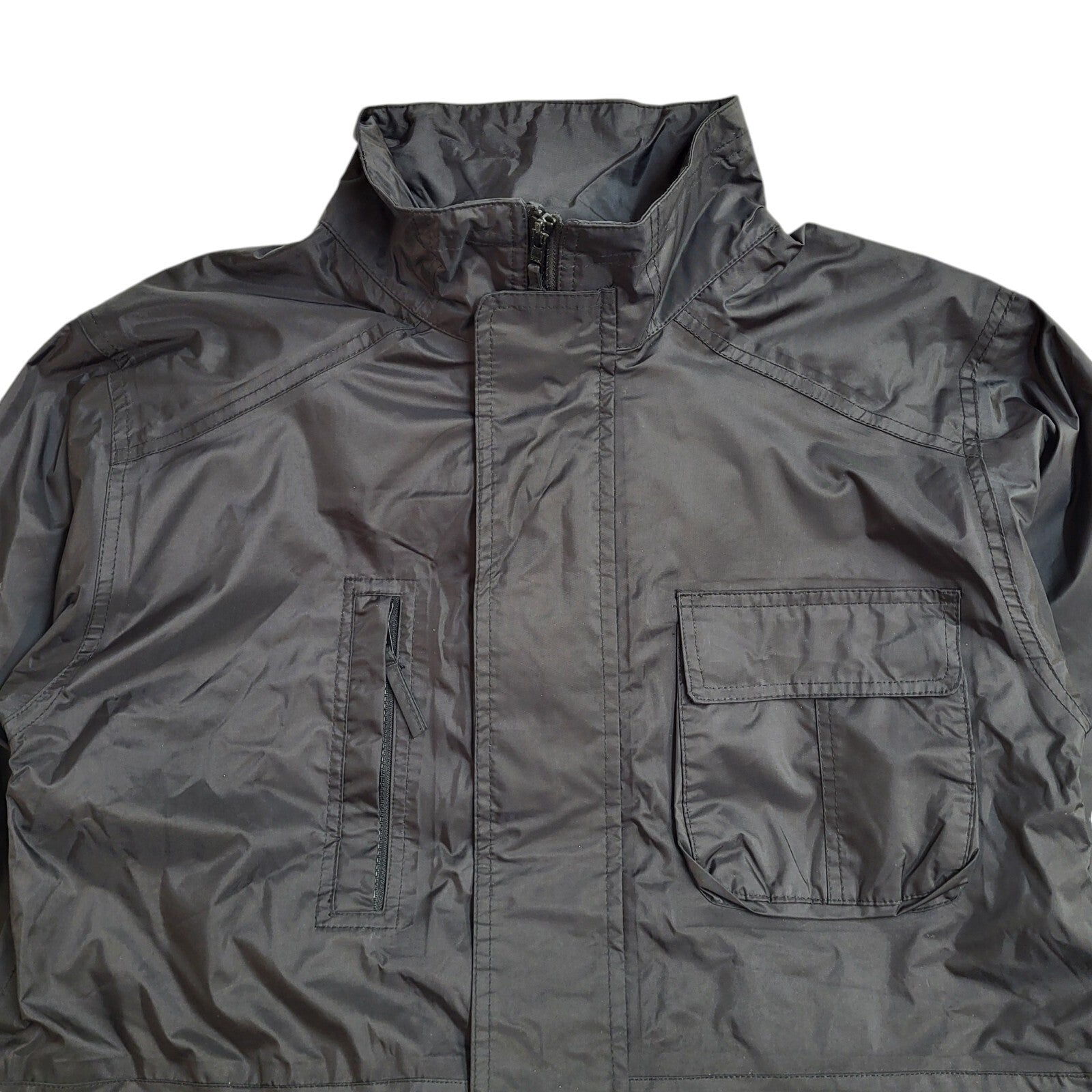 Beau Brummel 90s Black Hooded Jacket Uk Men's Size Small