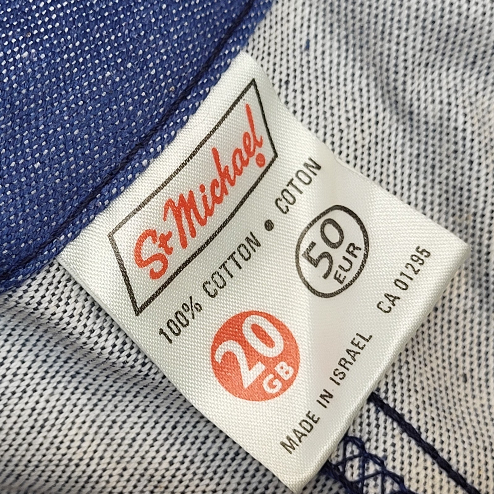 St Michael 70s Dark Blue Wide Leg Denim Jeans Uk Women's Size 20 W38 L32