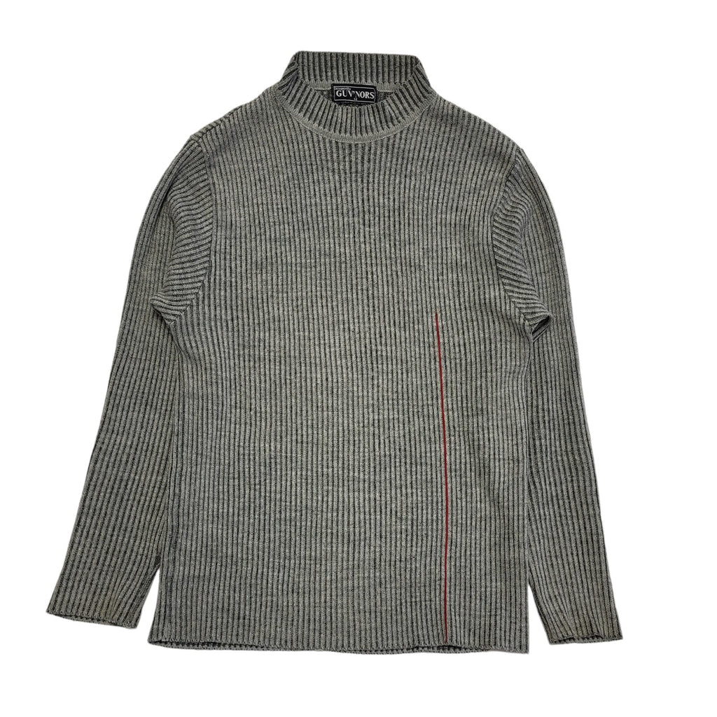 Guv'Nors  Vintage 80s Grey Round Neck Jumper Men's UK M