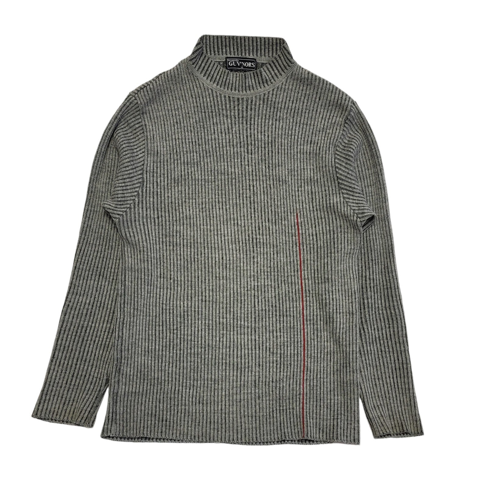Guv'Nors  Vintage 80s Grey Round Neck Jumper Men's UK M