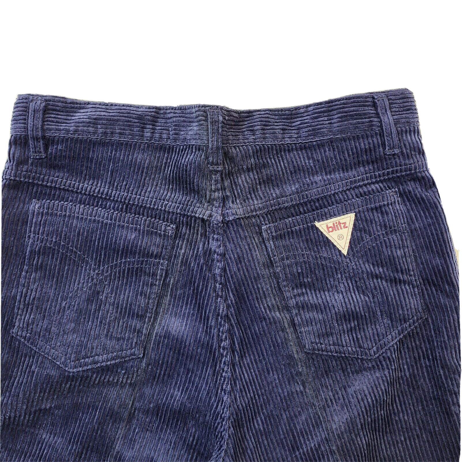 Vintage 80s Dark Blue Straight Leg Corduroy Jeans Men's Size S W30 L33