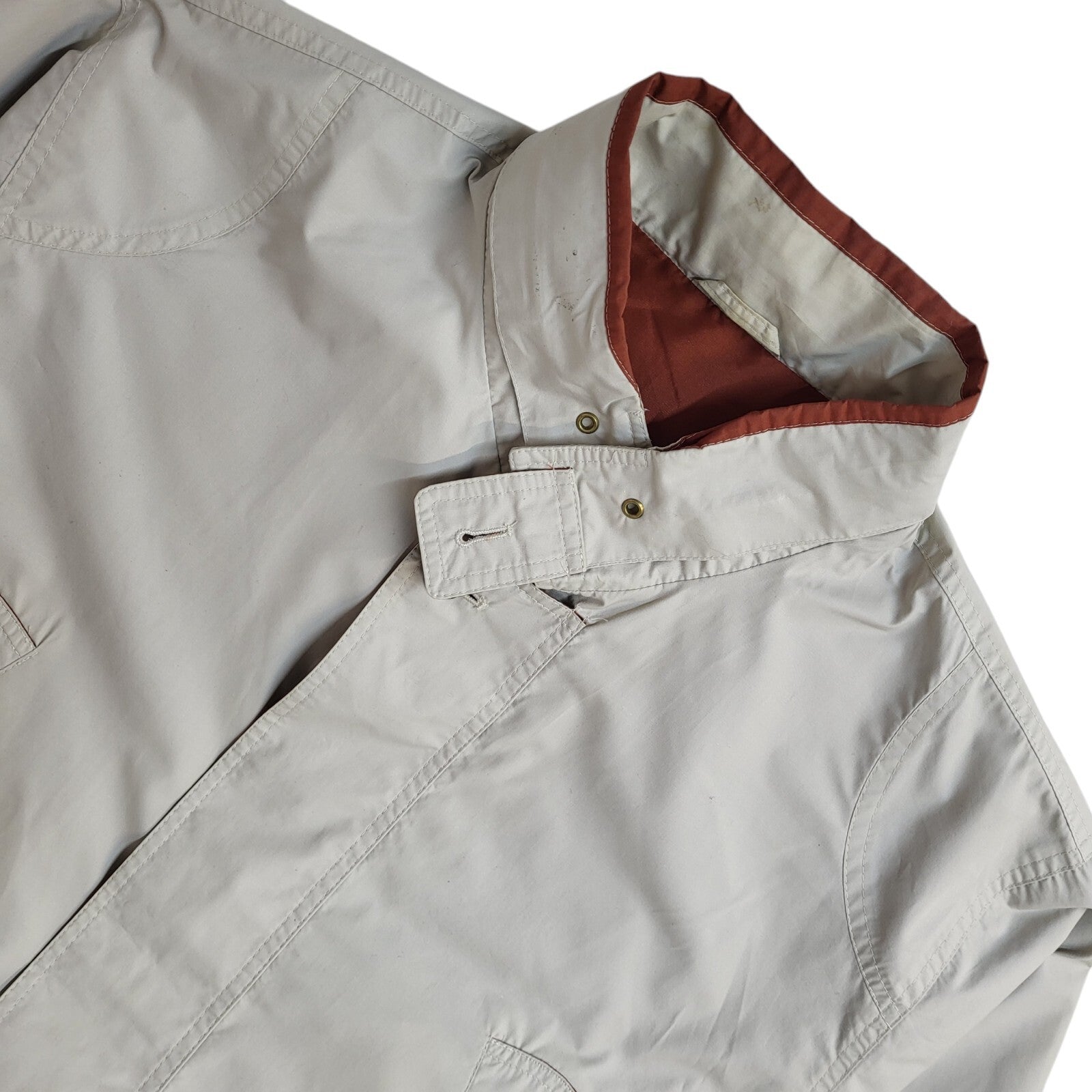 Dannimac Beige 90s Zip & Button Vintage Jacket Uk Men's Size L