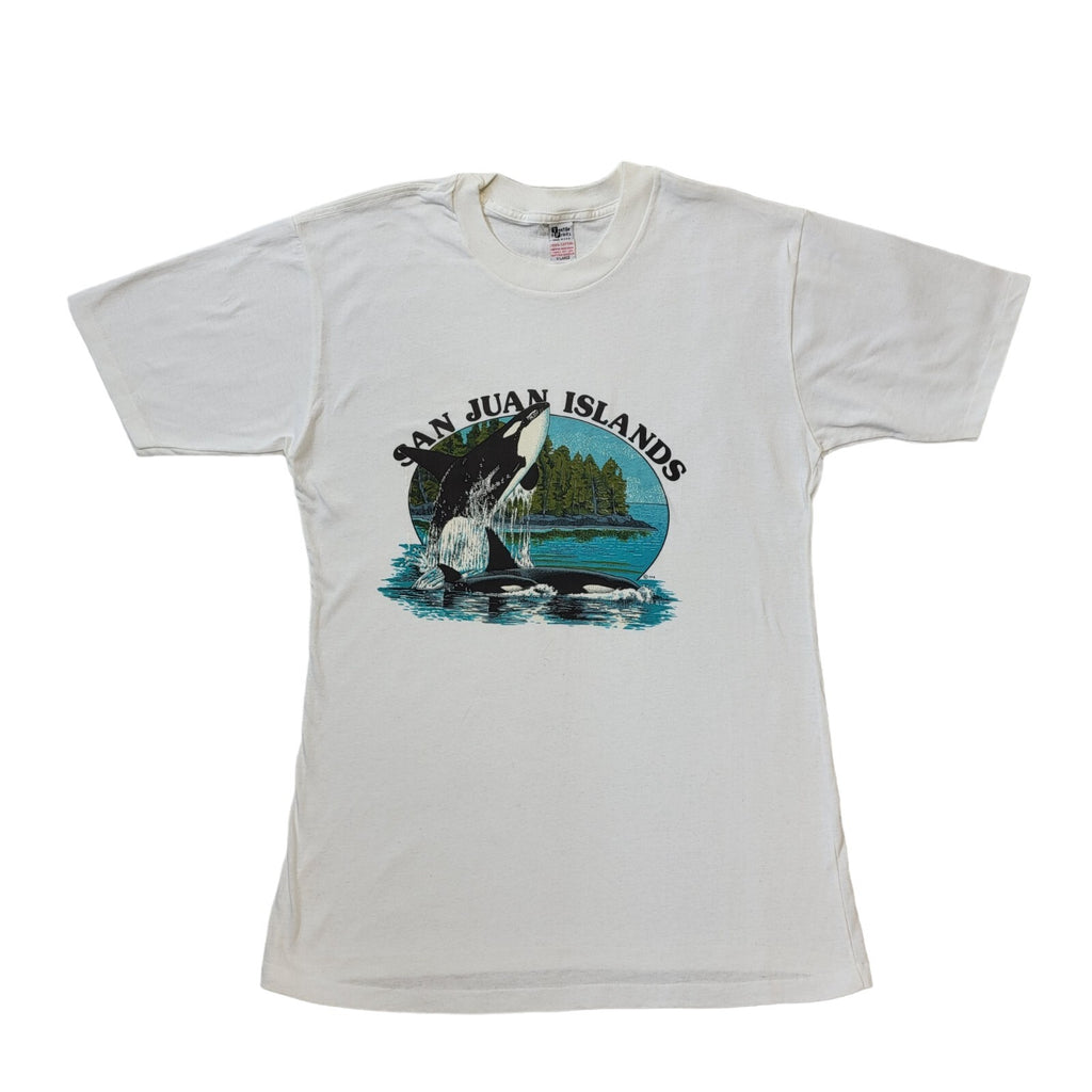 Vintage 90's White San Juan Islands T-Shirt Men's Size XL