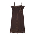 New Look Vintage 90s Brown Dress Uk Women's Size 14