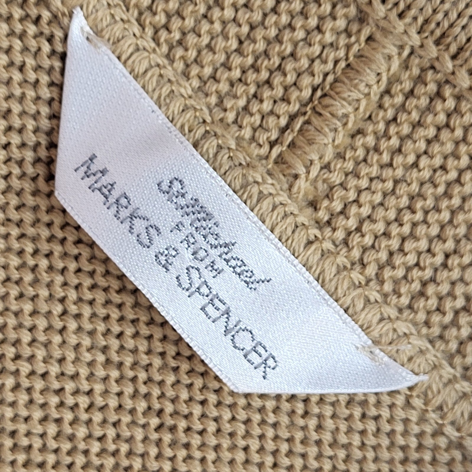 St Michael Vintage 90's Beige Button Cardigan UK Women's Size 18