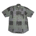 Northwood Vintage 90's Blue Green Abstract Short Sleeve Shirt Men's UK M