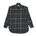 Marks & Spencer Vintage 90s Blue Green Check Long Sleeve Shirt Uk Men's Size S