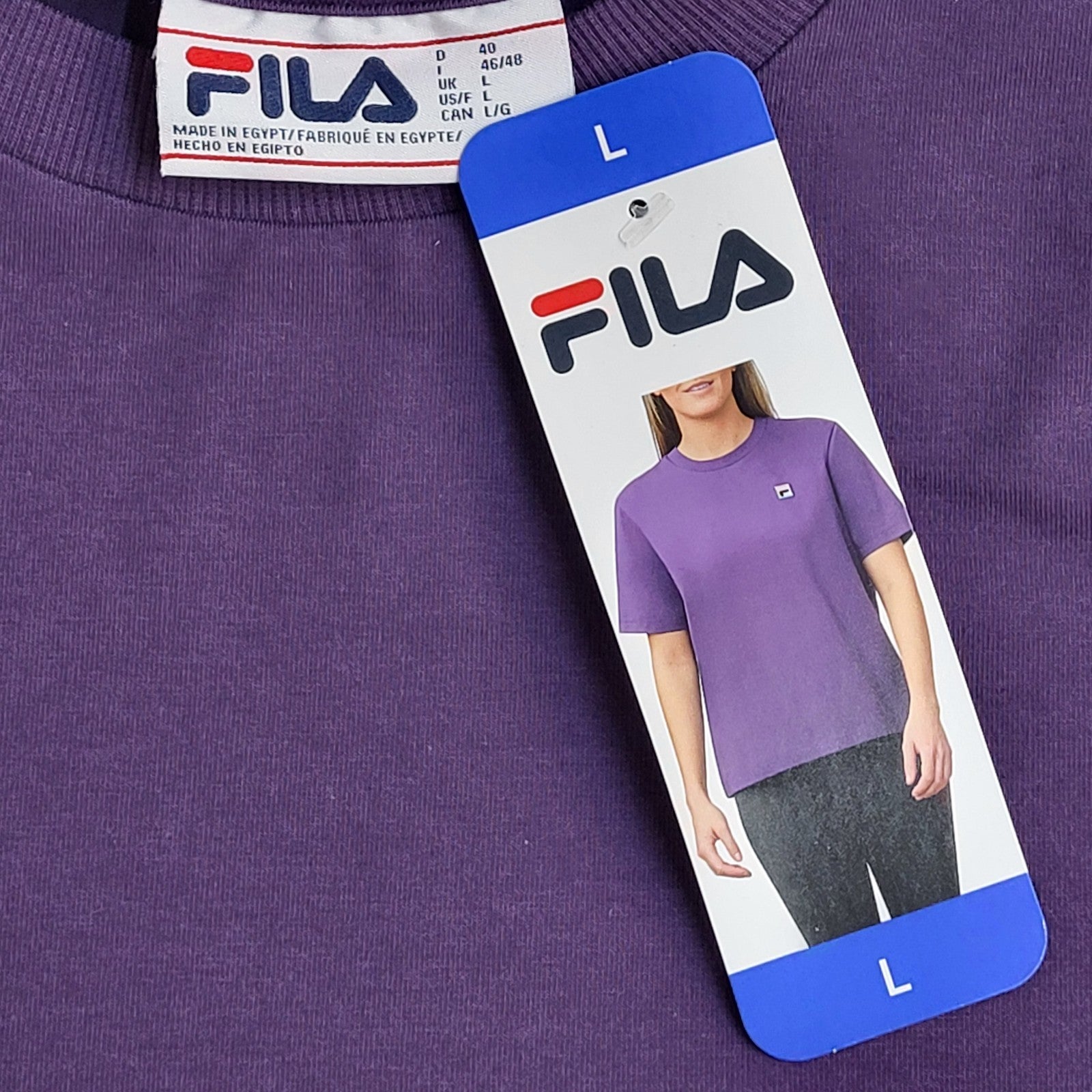 Fila T-Shirt Y2K  Round Neck T-Shirt Women's L 12 Bnwt