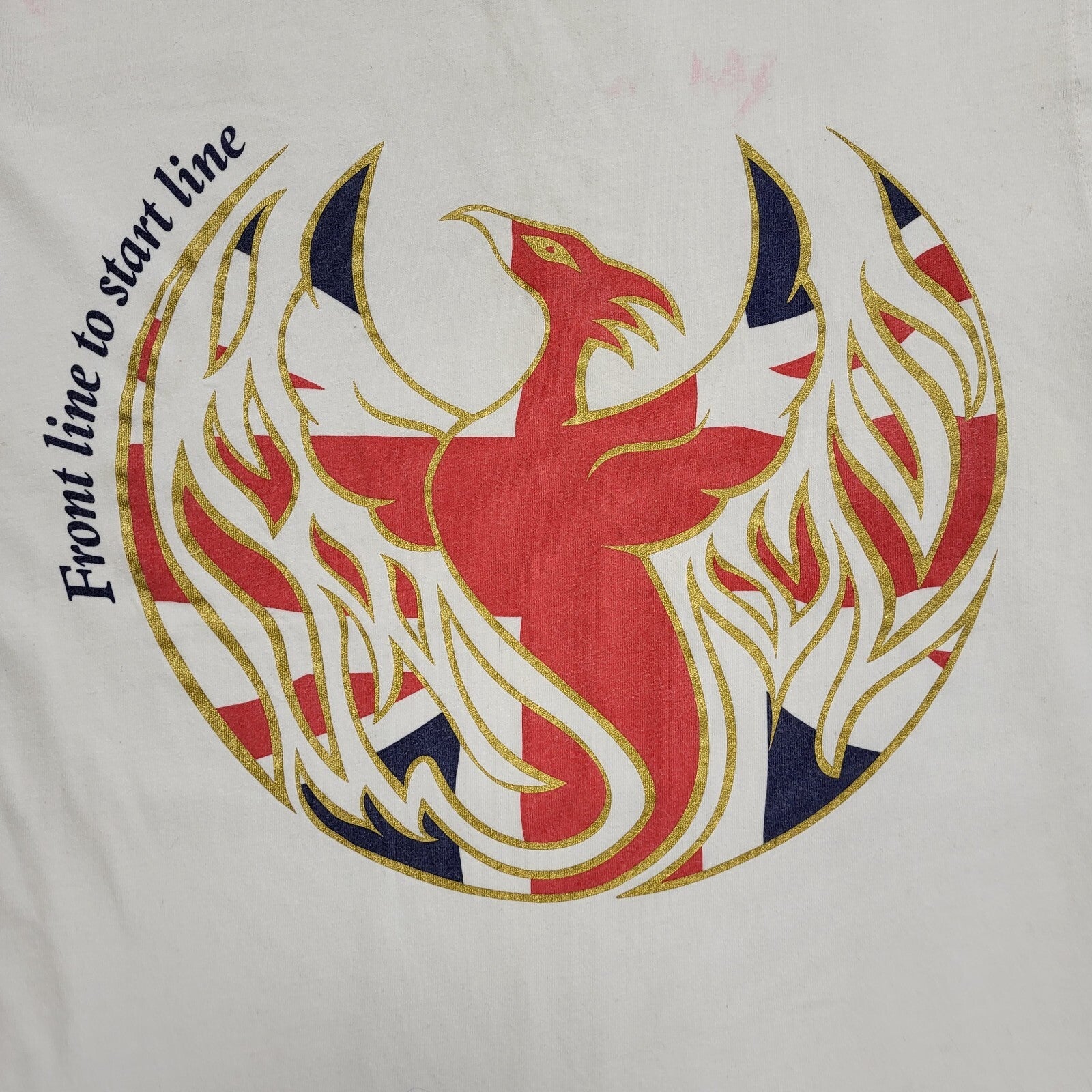 Adidas Vintage Y2K White Paralympic GB Short Sleeve T-Shirt Mens UK Size S