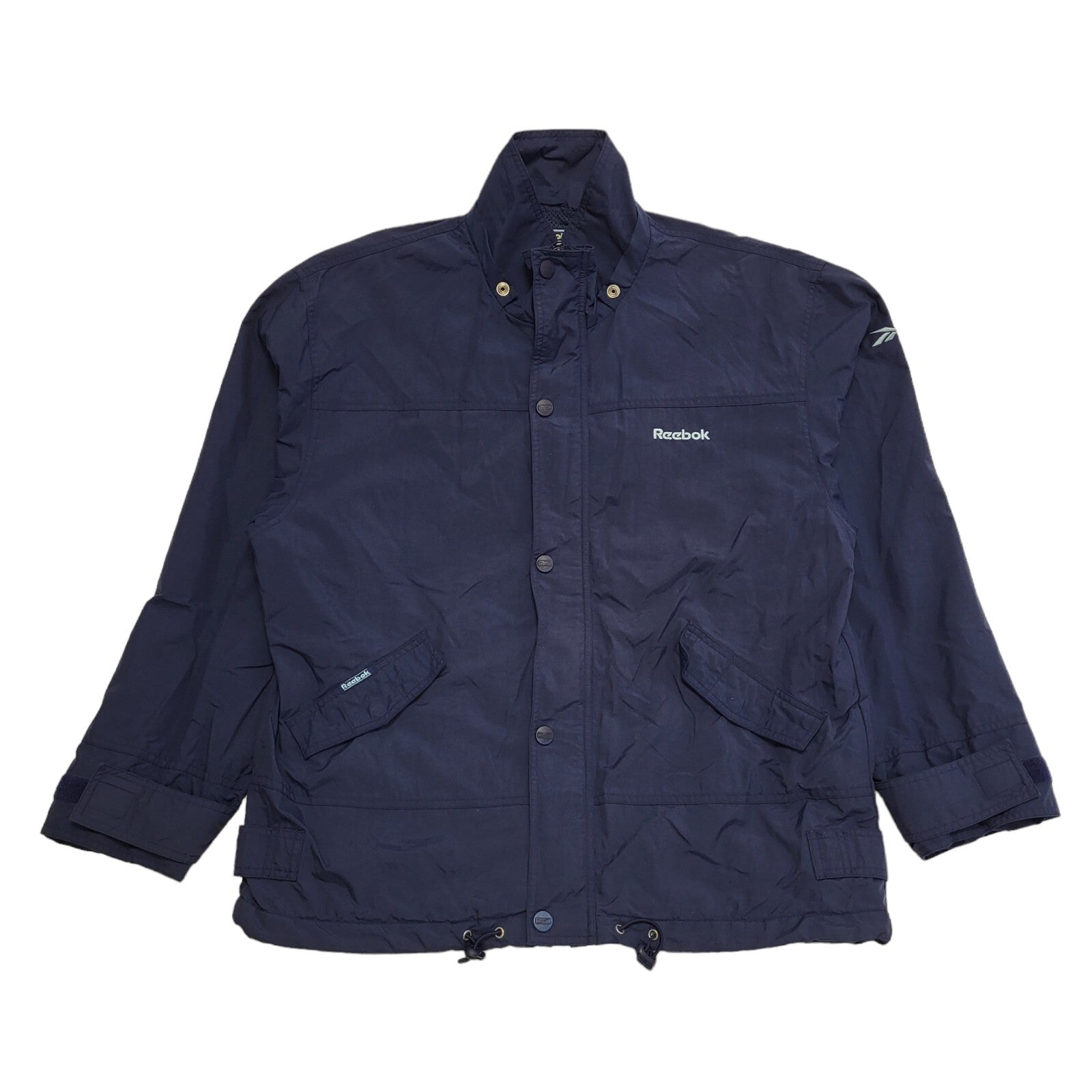 Reebok 90s Vintage Navy Blue Over-sized Sports Jacket Men's Size Large