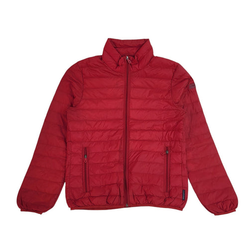 Armani Jeans Vintage Y2k Red Quilted Jacket Uk Men's Size M