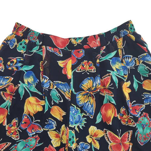 Basler Vintage 90's Multicolored Floral High Waist Shorts Womens UK 16 W34